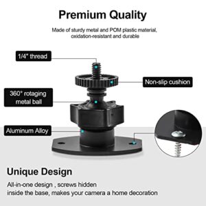 Wall Mount 1/4 Screw Mini Tripod Stand Holder for Valve Index/HTC Vive/Vive PRO Base Station-Equipped with Strong Double- Sided Adhesive and Screw Set-Drill or Adhensive at Your Own Choice