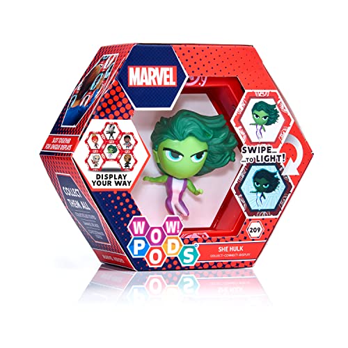 Marvel Wow! PODS Avengers Collection - She Hulk | Superhero Toys Light-Up Bobble-Head Figure | Official Collectable Toys & Gifts | Number 209 in Series