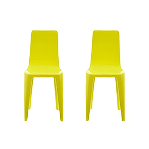 Replacement Parts for Barbie Dreamhouse Playset - GRG93 ~ Barbie Doll Size Plastic Yellow Kitchen Chairs ~ Set of 2