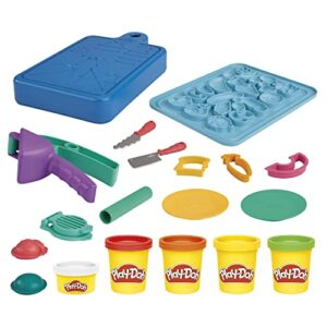 play-doh little chef starter set, 14 play kitchen accessories, kids toys for 3 year olds and up, preschool crafts