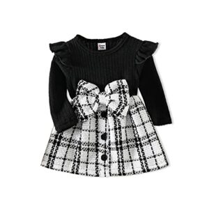 patpat baby girl dress newborn infant girls dress ruffle sleeve toddler dress