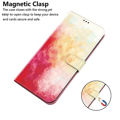 SHOYAO Phone Cover Wallet Folio Case for Oppo REALME 7 PRO, Premium PU Leather Slim Fit Cover for REALME 7 PRO, Horizontal Viewing Stand, Exact Match, Yellow