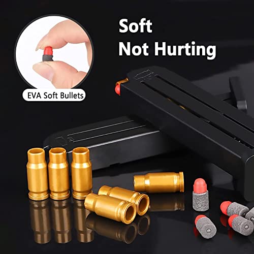 Toy Gun,Soft Foam Bullets, Soft Bullet Toy Gun,Cool Toy Pistol.with 60 Pcs EVA Darts,Fun Outdoor Activity,Shooting Games Education Toy Model Great Gift for Boys and Girls (Green Limited Edition)