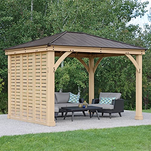 Yardistry 10' Meridian Wood Privacy Wall