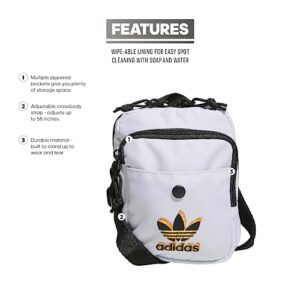 adidas Originals Originals Utility Festival 3.0 Crossbody, White/Black, One Size