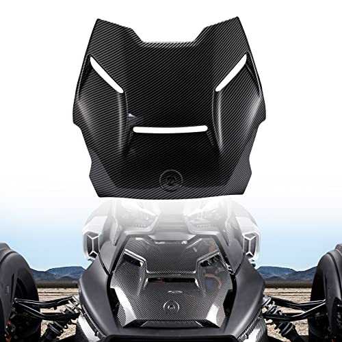 A & UTV PRO Ryker Carbon Fiber Epic Hood Panel, Hood Scoop for Can-Am Ryker & Ryker Rally Edition 2019-2023, Ryker 600, Ryker 900 Accessories, Replace OEM #219400877