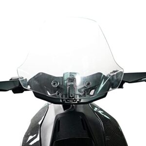 ryker adventure wider windshield, a & utv pro new upgrade xxl adjustable vented translucent clear hard coated windscreen wind deflector for can am ryker all models accessories, replace oem #219401032
