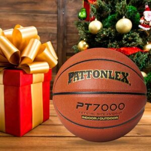 PATTONLEX Basketball - Official Size 7 (29.5") - Composite Leather - Indoor/Outdoor Ball for Men(Brown)