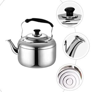 Whistling Tea Kettle Sound Water Kettle Stovetop Teapot Water Kettle Boiling Kettle Stainless Water Boiler for Gas Stove Stovetop 3L