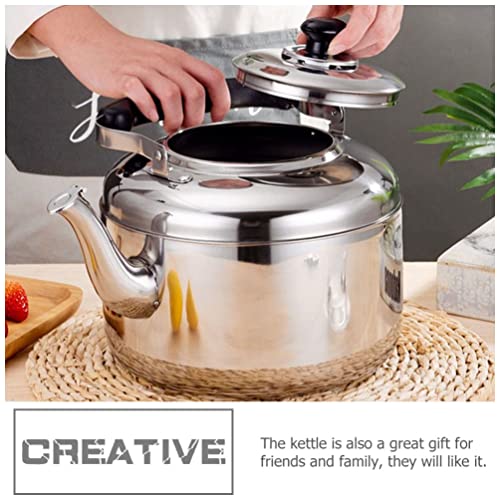 Whistling Tea Kettle Sound Water Kettle Stovetop Teapot Water Kettle Boiling Kettle Stainless Water Boiler for Gas Stove Stovetop 3L