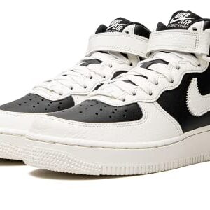 Nike Women's AIR Force 1 '07 Hi-Top Trainers Sneakers, Black/Sail-coconut Milk, 9.5