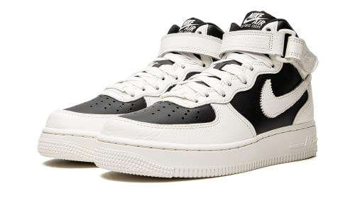 Nike Women's AIR Force 1 '07 Hi-Top Trainers Sneakers, Black/Sail-coconut Milk, 9.5