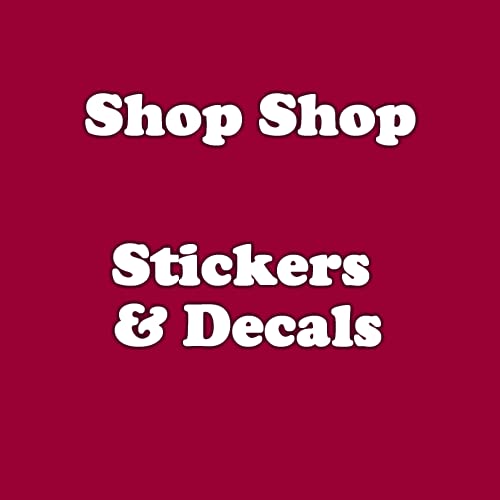 Shop Shop Tattered American Flag Pack of 2 Vinyl Sticker US Flag Bumper Stickers for Cars Trucks Laptops Water Bottles Windows | Red & Blue | 6.5 x 3.8 Inch