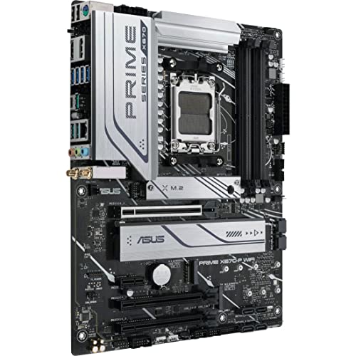 ASUS Prime X670-P WiFi Socket AM5 (LGA 1718) Ryzen 7000 ATX Motherboard(DDR5,Three M.2 Slots, USB 3.2 Gen 2x2 Type-C®, USB4® Support, WiFi 6 and 2.5Gb Ethernet)