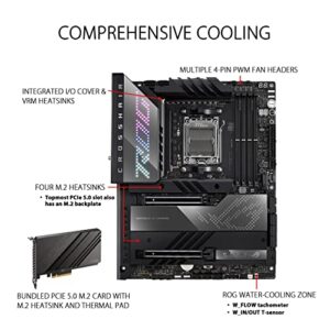 ASUS ROG Crosshair X670E Hero (WiFi 6E) Socket AM5 (LGA 1718) Ryzen 7000 Gaming Motherboard(18+2 Power Stages, PCIe® 5.0, DDR5,5xM.2 Slots,Front-Panel USB 3.2 Gen 2x2, USB4®, Wi-Fi 6E)