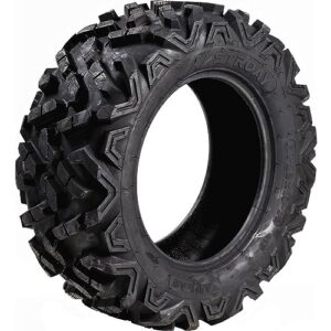 astroay atlas 26x10x14 utv tires, all-terrain tire 6-ply bias construction non-directional tread pattern for durability, grip, and traction off-roading