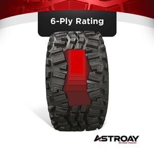 Astroay Venus 24 x 9-10 ATV/UTV Mud Tire - Enhanced Traction & Control | Versatile All-Purpose Design | Hassle-Free Installation & Durability | Reliable OEM & Replacement Option