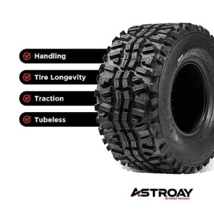 Astroay Venus 24 x 9-10 ATV/UTV Mud Tire - Enhanced Traction & Control | Versatile All-Purpose Design | Hassle-Free Installation & Durability | Reliable OEM & Replacement Option