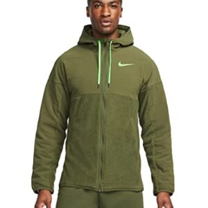 Nike Therma Fleece Full-Zip Winterized - Rough Green - Men's Medium