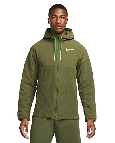 Nike Therma Fleece Full-Zip Winterized - Rough Green - Men's Medium