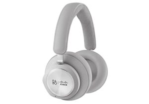 cisco | bang & olufsen cisco 980, wireless dual over-ear bluetooth headset with case, usb-a hd adapter, active noise cancellation, first light, 1-year limited liability warranty, hs-wl-980-buna-l