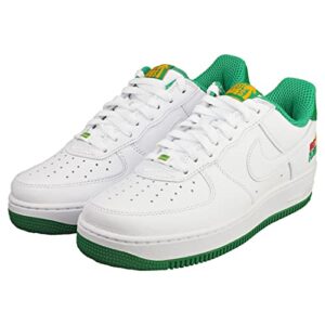 Nike Men's Air Force 1 DX1156 100 West Indies, White/White-classic Green, 10.5