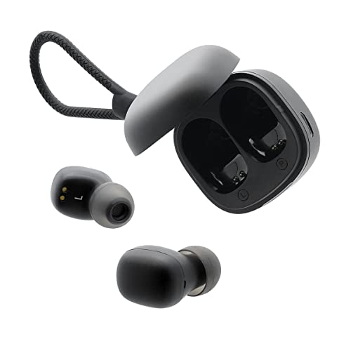 ADV. 500 True Wireless Earbuds, World's Smallest Wireless BT 5.2 Earphones Wide-Range Connection, Touch Control, Built-in Mic, Powerful Sound with Deep Bass [Black]