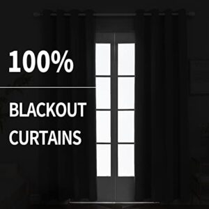 FY FIBER HOUSE Blackout Curtains for Bedroom,Soft Luxury Velvet Vintage Drape for Dining Room,Office,2 Panels(W52 x L84 Inches,Beige)