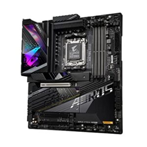 GIGABYTE X670E AORUS Xtreme (AM5/ LGA 1718/ AMD/ X670E/ EATX/ 5 Year Warranty/ DDR5/ Quad M.2/ PCIe 5.0/ USB 3.2 Gen2X2 Type-C/Intel WiFi 6E/ AQUANTIA 10GbE LAN/Q-Flash Plus/Motherboard)