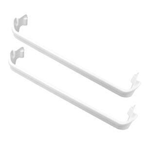 [upgrade] 2pcs 240534901 refrigerator door shelf bar rail, fit for frigidaire kenmore, replace 948954, ap3214630, ps734935, eap734935 door shelf retainer bar