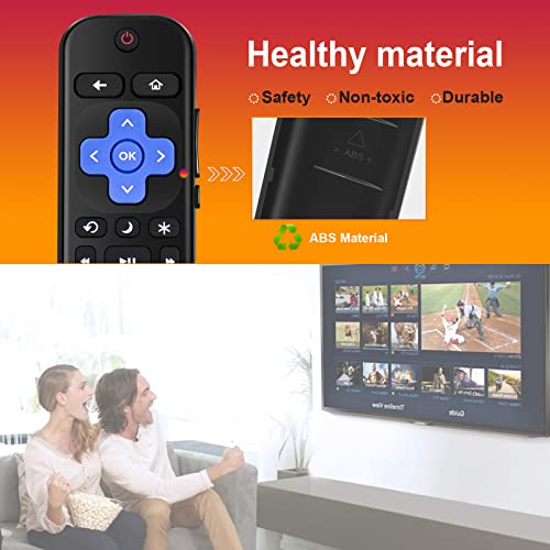 Universal Replaced Remote Control for Roku TV,Compatible for TCL Roku/Hisense Roku/Sharp Roku/Onn Roku/Insignia Roku ect,with Netflix Disney+/Hulu/Prime Video Buttons