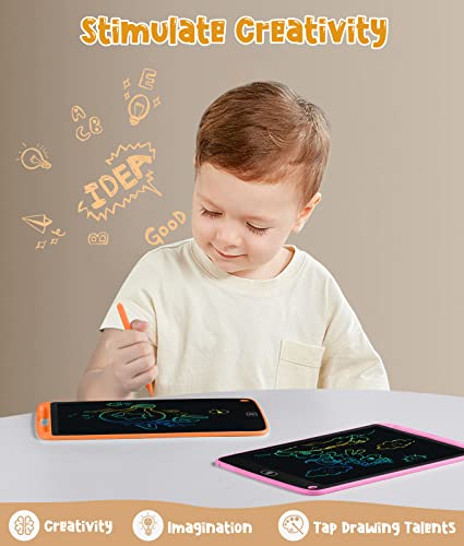 LCD Writing Tablet, 10-Inch Doodle Board, 3-Pack Toddler Toys, Educational Learning Drawing Tablet for Kids, Christmas and Birthday Gifts for 2 3 4 5 6 7 8 9 10 Years Old Boys and Girls