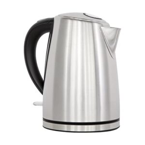 chef’schoice cordless electric kettle with boil dry protection, 1.7-liter, silver (renewed premium)