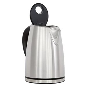 Chef’sChoice Cordless Electric Kettle with Boil Dry Protection, 1.7-Liter, Silver (Renewed Premium)