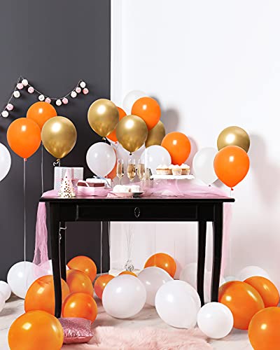 Styirl 60 pcs Gold Latex Balloons/Rose Gold Balloons/Pink Balloons/Black Balloons/White Balloons/Blue Balloons 5/10/12/18Inch for Happy Birthday Decorations/Graduation/Gender reveal/Baby shower