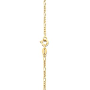 Amazon Essentials 14K Gold Plated Fine Figaro Chain 20", Yellow Gold