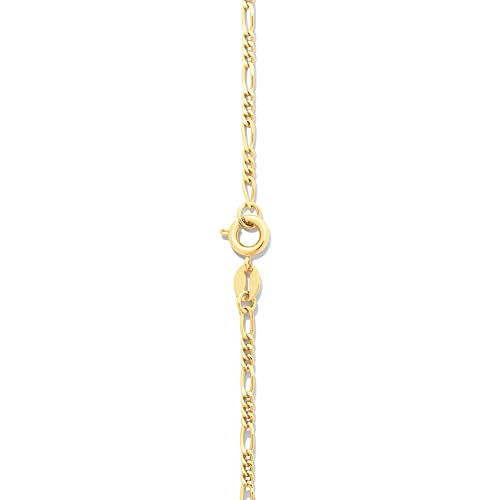 Amazon Essentials 14K Gold Plated Fine Figaro Chain 20", Yellow Gold