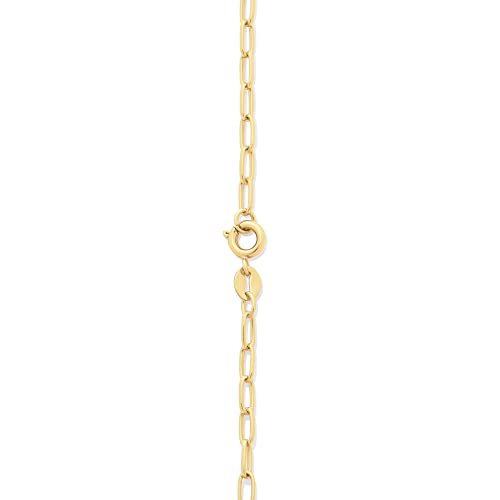 Amazon Essentials 14K Gold Plated Paperclip Chain Necklace 24" , Yellow Gold