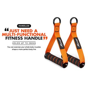 HPYGN Cable Machine Handles, Exercise Handles for Resistance Bands, Cable Handles Gym Equipment, Grip Attachments Great for Cable Training Pulley System Home Gym