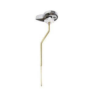 besportble toilet flush lever toilet lever handle toilet tank flush lever side mount toilet lever handle compatible for toilet tank (silver+gold) toilet handles