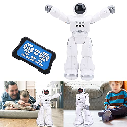 SPYMINNPOO RC Robot, Rc Robot Toys Gesture Sensor Smart Intelligent Programming Automatic Presentation RC Remote Control Robot for Kids Over 8 Years Old Kickscooter Deformation Model