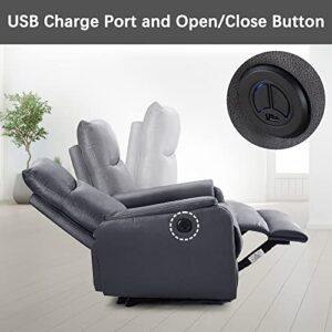 Electric Power Recliner Chair for Elderly Senior & Adult Ergonomic Single Lounge Sofa Living Room Home Theater Seating