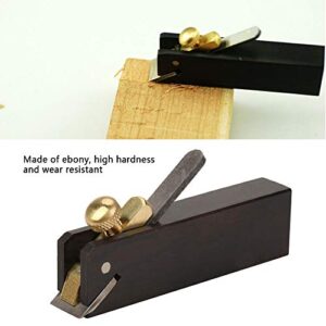 Mini Wood Planer, Ebony Woodworking Hand Plane, Mini DIY Cable Line Woodworking Plane Carpenter Wood Cutting Tool