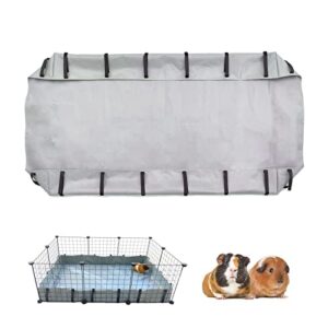 dozzopet guinea pig cage bottom for c & c grids habitat, waterproof and washable liner base for rabbits,chinchillas,ferrets and other small animals pet (upgrade-27 x 42")