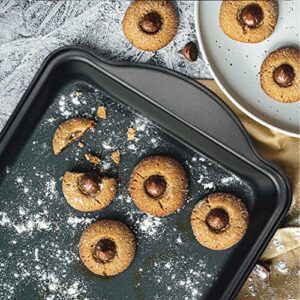 DecorRack Non-Stick Baking Sheet, 15 x 10 Inch Jelly Roll Pan and Cookie Baking Tray, Heavy Duty Bakeware For Oven (Pack of 1)