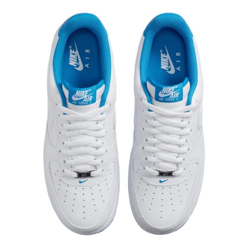 Nike Air Force 1 Low Men's White/White-LT Photo Blue DR9867-101 12.5