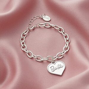 Barbie Chunky Heart Bracelet - Silver