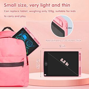 Colorful 8.5 Inch LCD Writing Tablet for Kids, Electronic Sketch Drawing Pad Doodle Board, Toddler Educational Travel Learning Games Birthday Gift Toys for 2 3 4 5 6 7 8 Year Old Girls