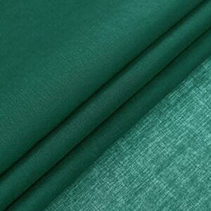 XTMYI Christmas Green Curtains 84 Inch Length for Living Room 2 Panels Set,Emerald Green Decor,Sheer Hunter Green Curtain for Bedroom Sliding Glass Patio Door 52x84 Inches Long,Dark Forest Green