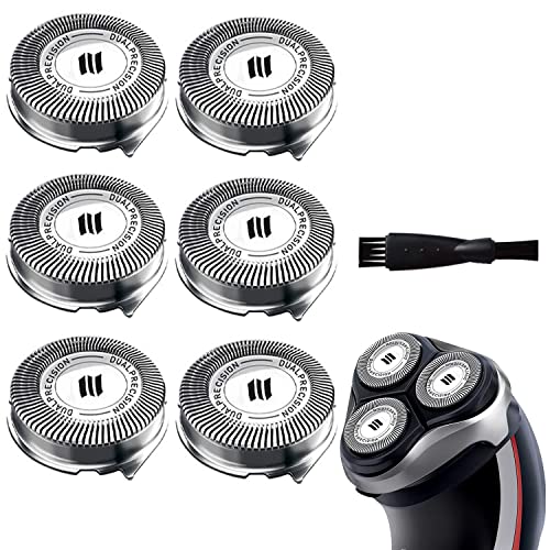 HQ8 Replacement Heads Compatible with Philips Electric Shavers, HQ8 Replacement Razor Blades Fit for Norelco Aquatec HQ8 Series Shaving Head, OEM HQ8 Heads Upgraded for PT730 AT880 AT811, 6-Pack